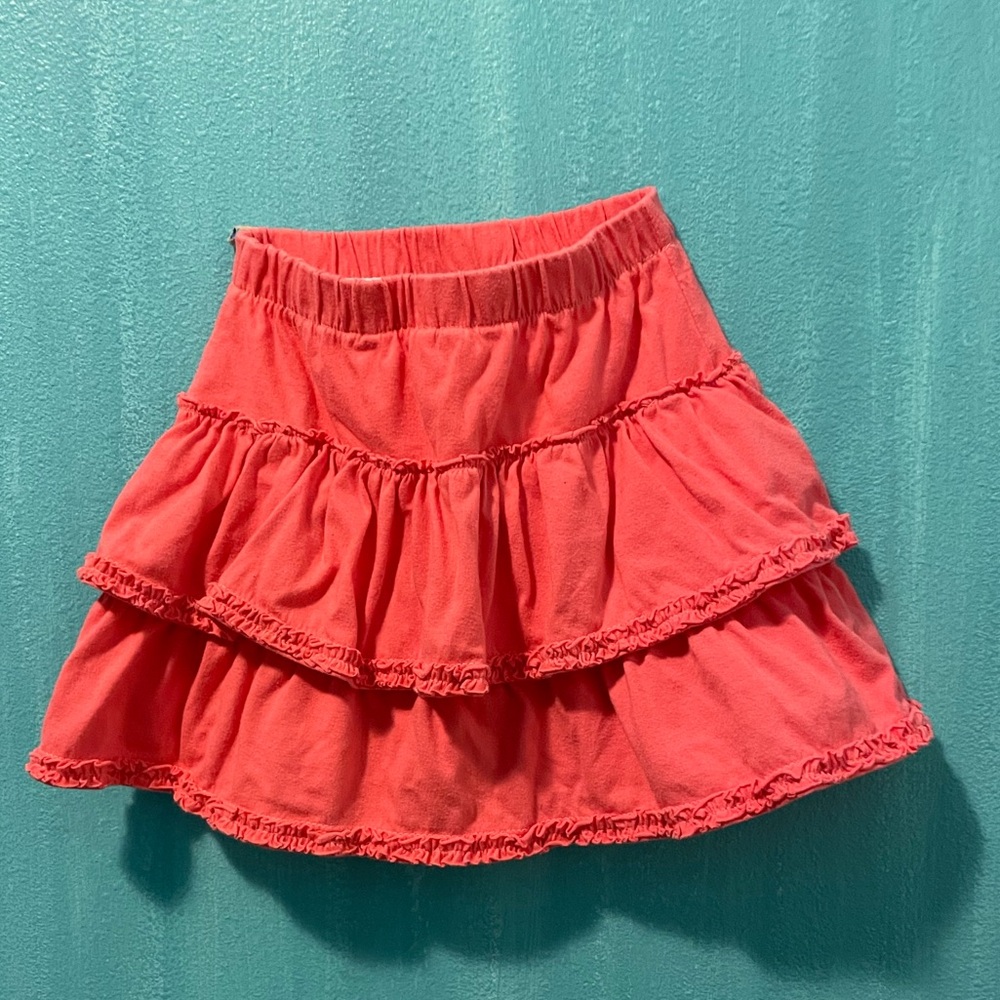 ** 2 for $20** Miss Cupcake coral ruffle skirt size 4T